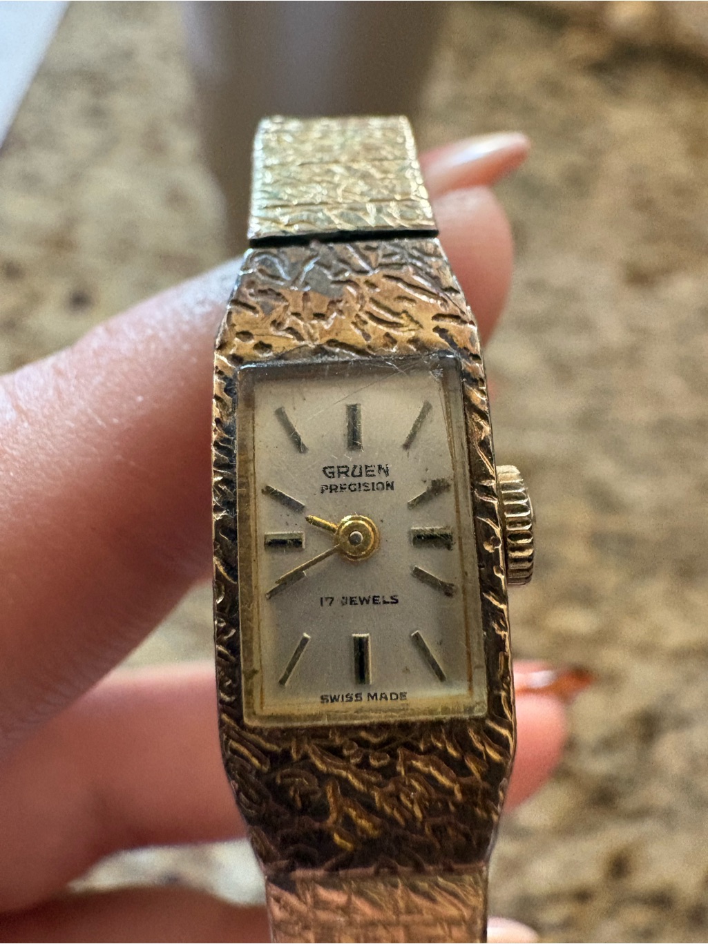 Swissgear Textured GoldTone Womens Bracelet Watch